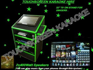 Touchscreen Karaoke Hire Perth new TOUCHSCREEN SMALL